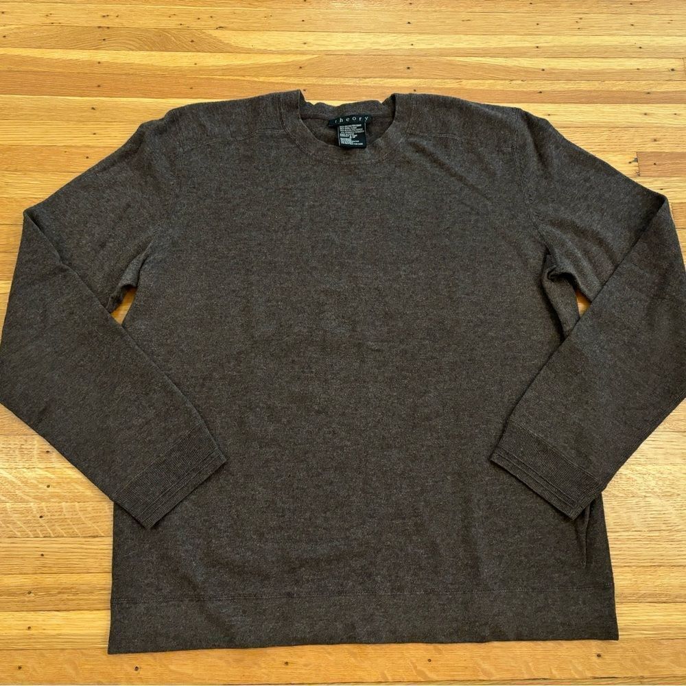 Theory brown crewneck sweater